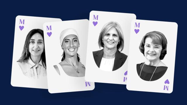 Mónica Chao, Virginia Torrecilla, la alcaldesa de Jerez y Dianne Feinstein