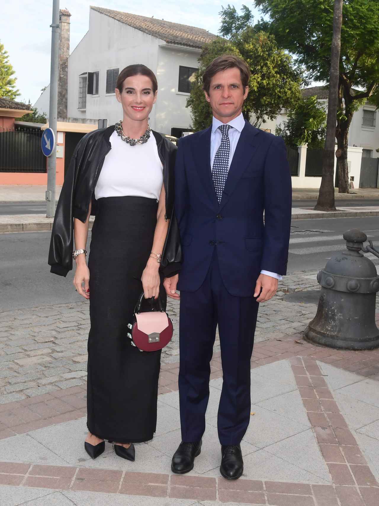 Rosario Domecq y 'El Juli', en un evento de moda celebrado en Sevilla en 2022.