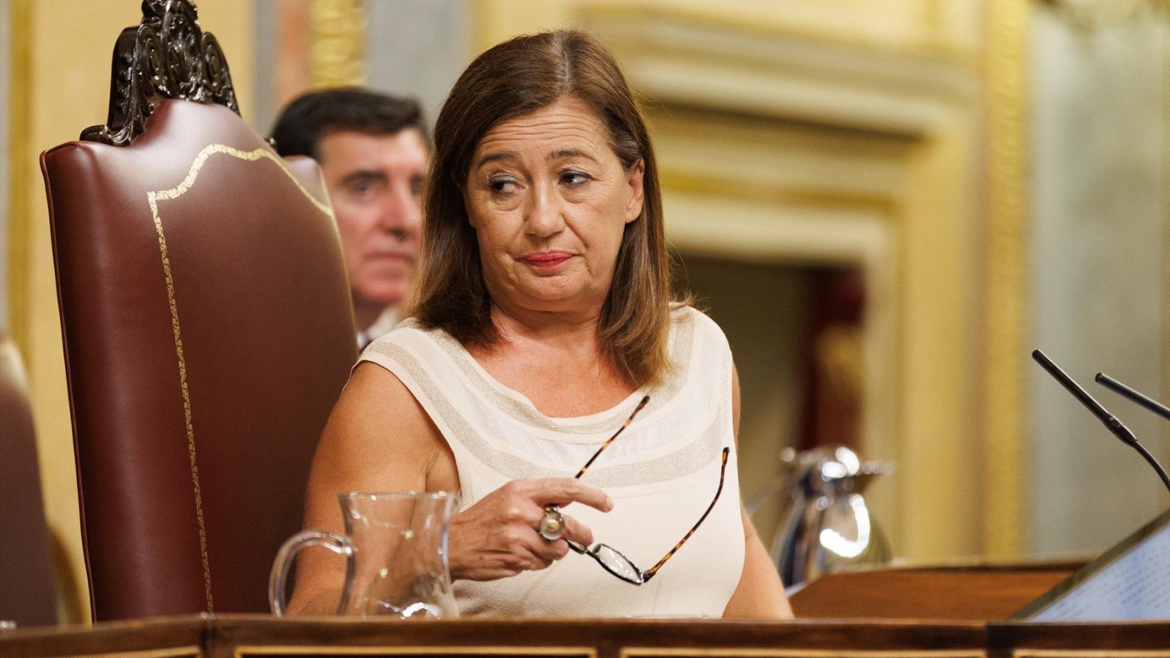 La presidenta del Congreso, Francina Armengol, durante el pleno de investidura del líder del Partido Popular Alberto Núñez Feijoo. Foto: Eduardo Parra / Europa Press