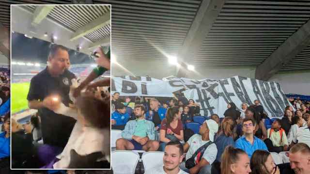 Violento altercado en el estadio del PSG para retirar una pancarta de apoyo a Jenni Hermoso