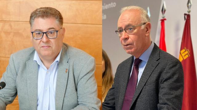 Andrés Guerrero, ex concejal de Urbanismo en Murcia (PSOE), y Antonio Navarro, actual concejal (PP).