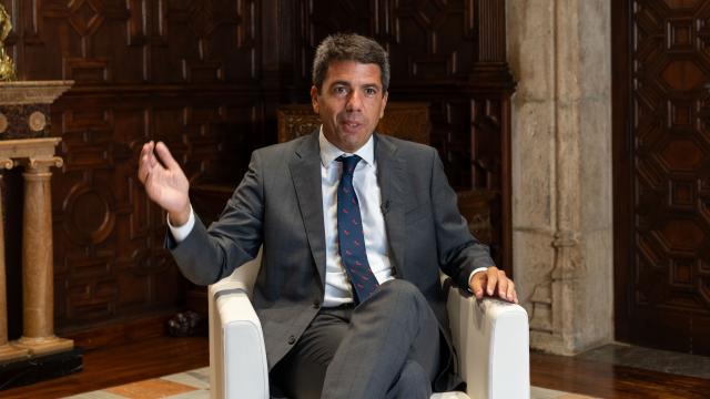 Carlos Mazón, en el Palau de la Generalitat.