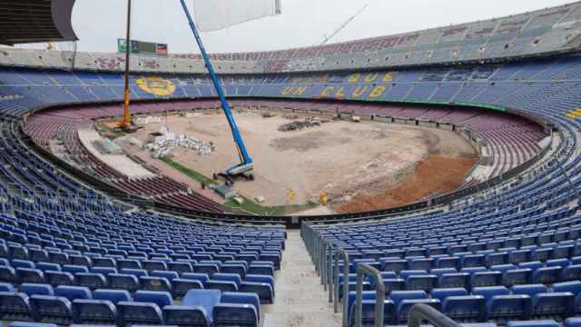 El Camp Nou, antes de su demolición.