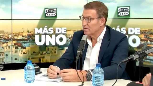 El líder del PP, Alberto Núñez Feijóo, este miércoles en Onda Cero.