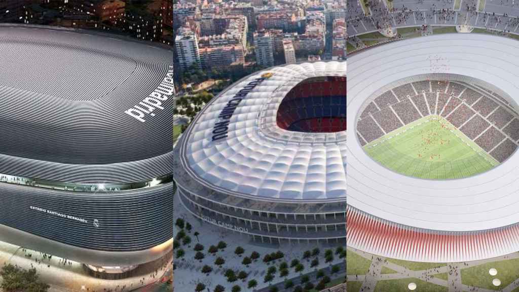 El nuevo Santiago Bernabéu, el nuevo Camp Nou y el Gran Estadio de Casablanca