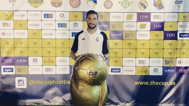 Adrián Díaz, entrenador de la cantera del Real Madrid.