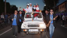 El alcalde de Pantoja, a la derecha, portando la escopeta. Foto: Ayuntamiento de Pantoja.