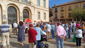 Imagen de la concentración contra la amnistía en Palencia