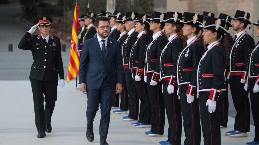 El president Pere Aragonès, el pasado 7 de septiembre a su llegada al acto de entrega de las Medallas de Oro de la Generalitat.