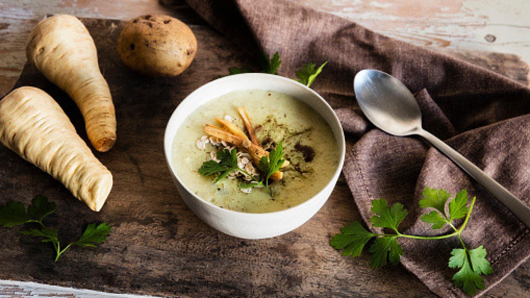 Crema de chirivía con ajo y nata
