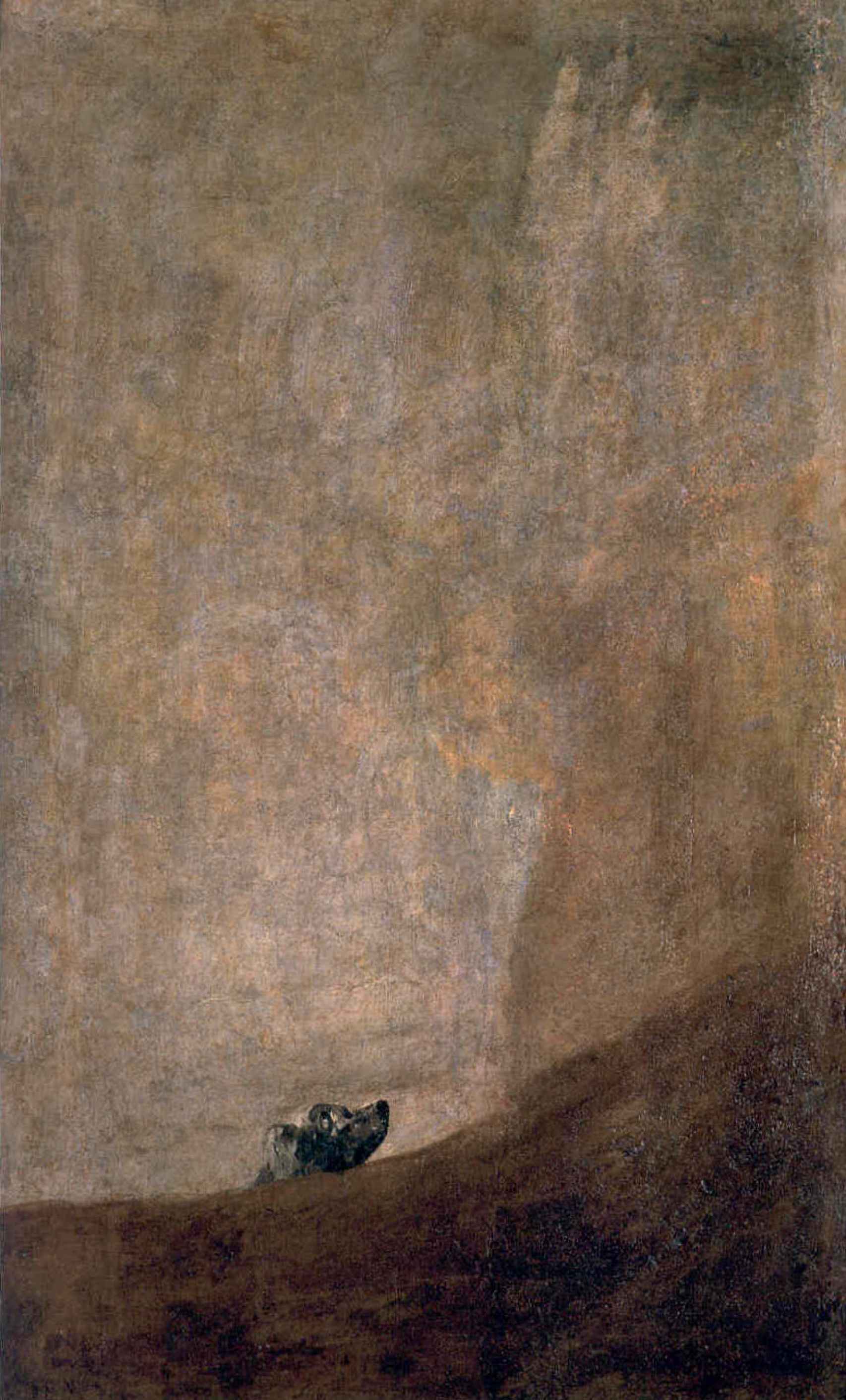 'Perro semihundido' (1819), de Francisco de Goya