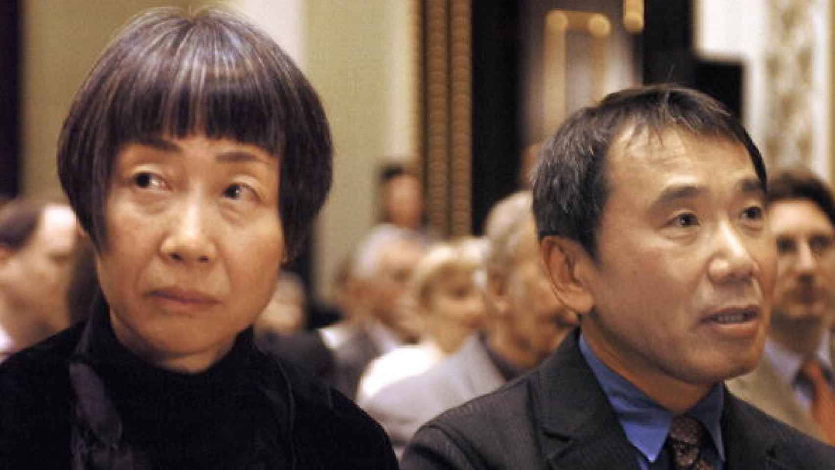 Haruki Murakami durante una gala en Berlín.