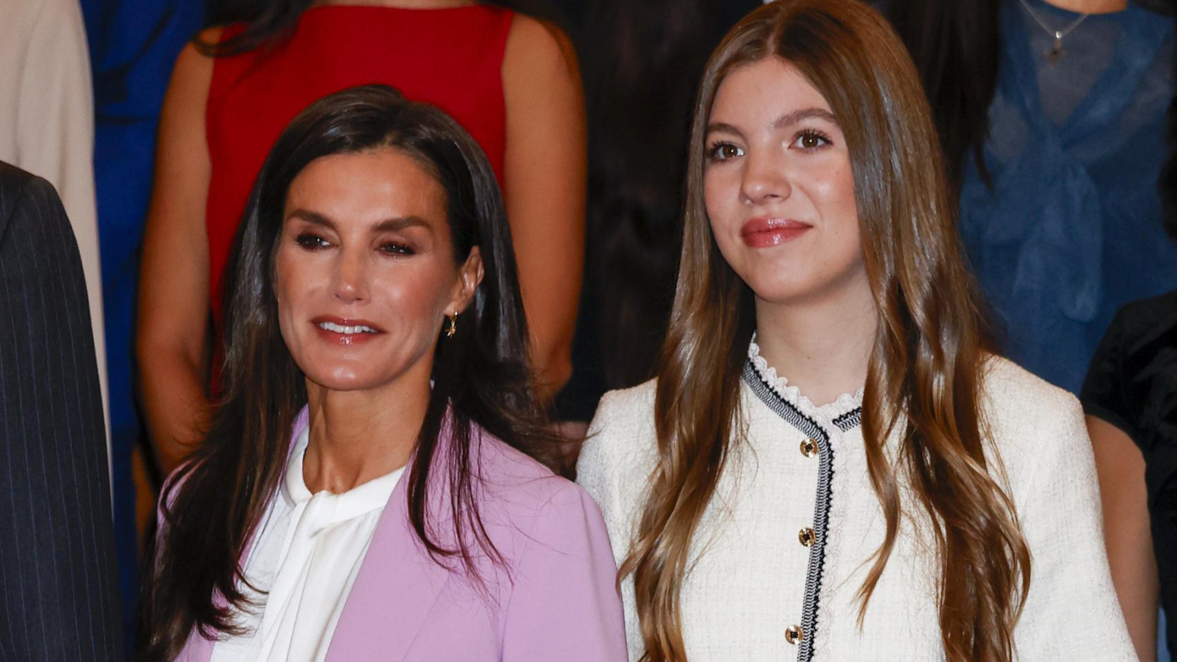 La reina Letizia y la infanta Sofía.