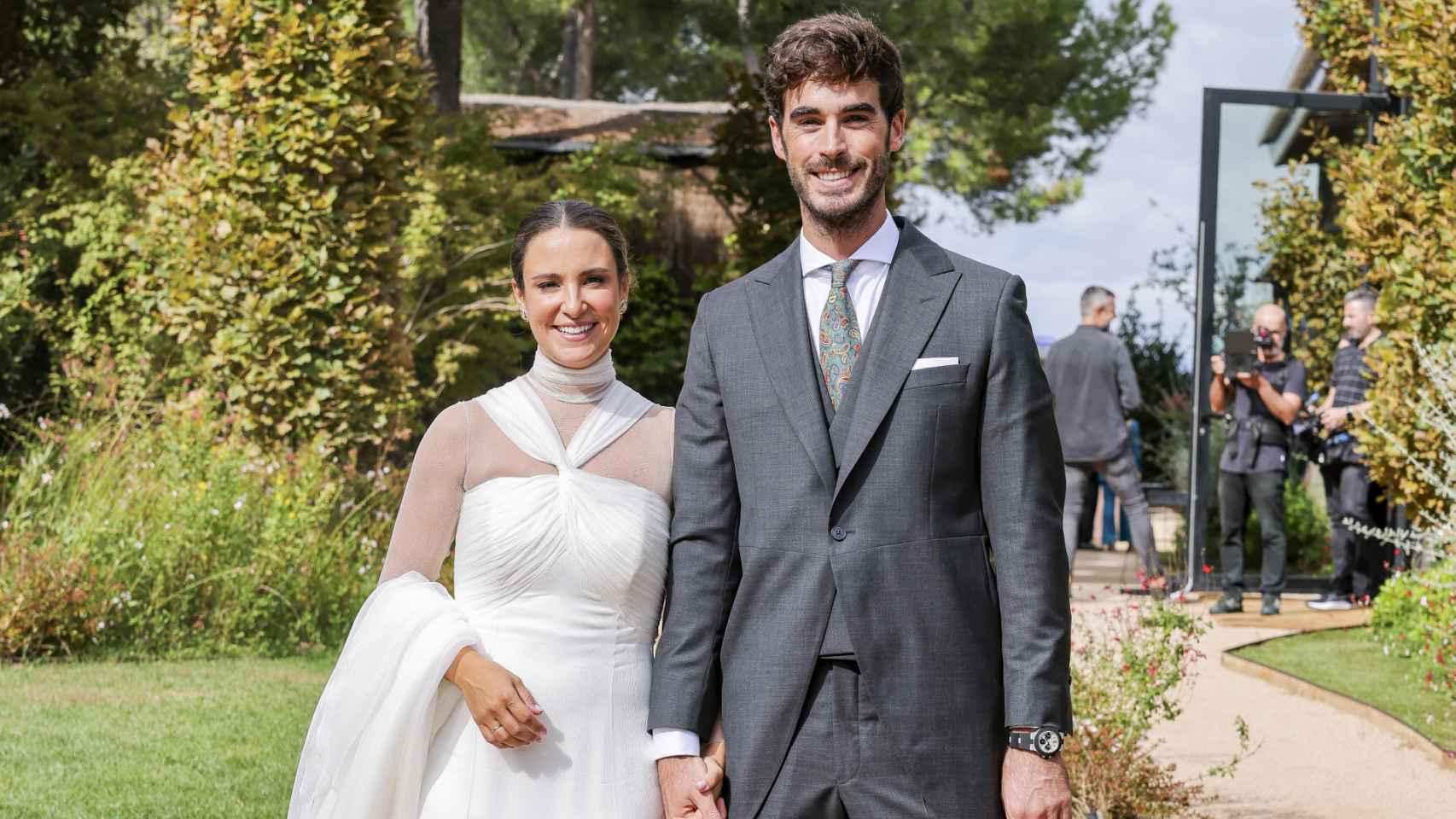 Marta Pombo y Luis Zamalloa en su boda.