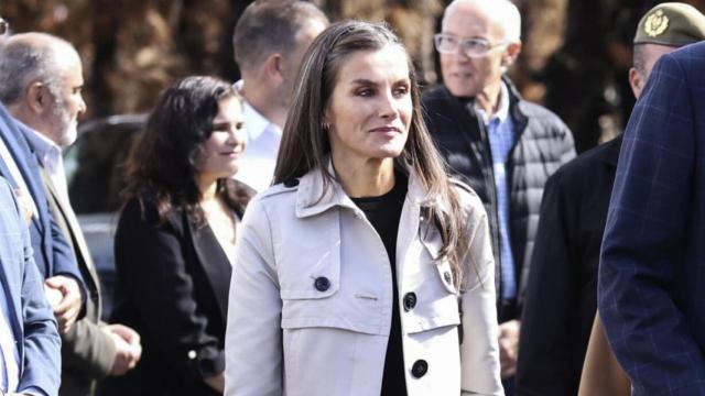 La Reina, a su llegada a la isla.