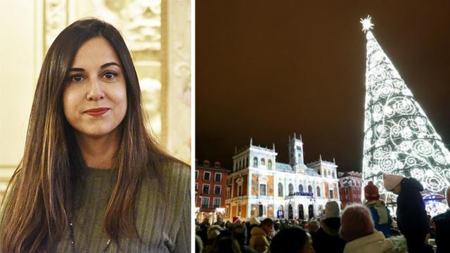 Blanca Jiménez y la iluminación navideña de otro año en Valladolid