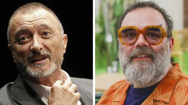 Pérez-Reverte y Bob Pop en imágenes de archivo.