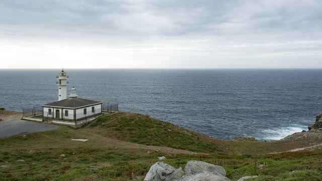 Vista general del Faro de Touriñán, en la provincia de A Coruña, Galicia.