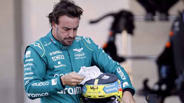 Fernando Alonso, resignado tras la clasificación del Gran Premio de México.