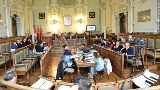 Imagen del pleno municipal de Valladolid del mes de octubre