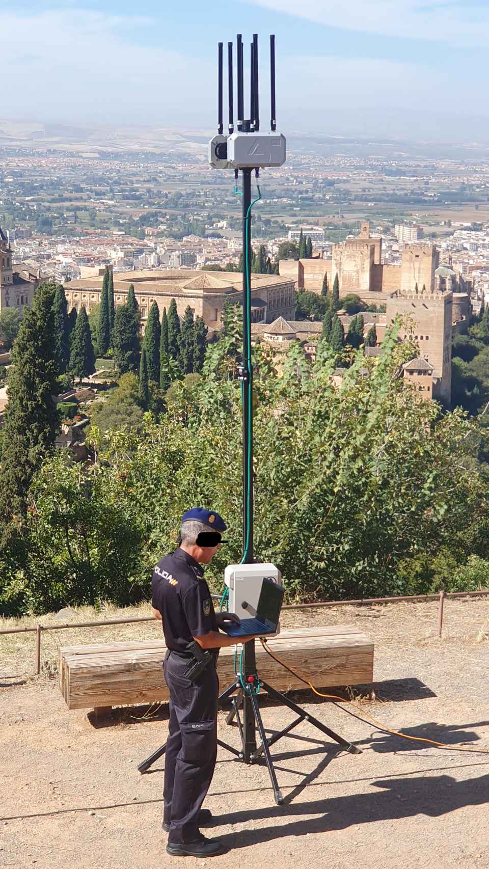 Despliegue de SIGLO en las inmediaciones de la Alhambra (Granada)
