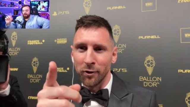 La bronca de Messi a Ibai Llanos nada más ganar su octavo Balón de Oro