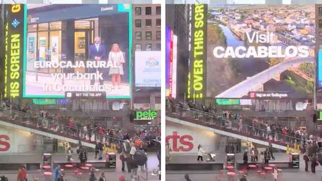 Cacabelos llega a Times Square de la mano de Eurocaja Rural