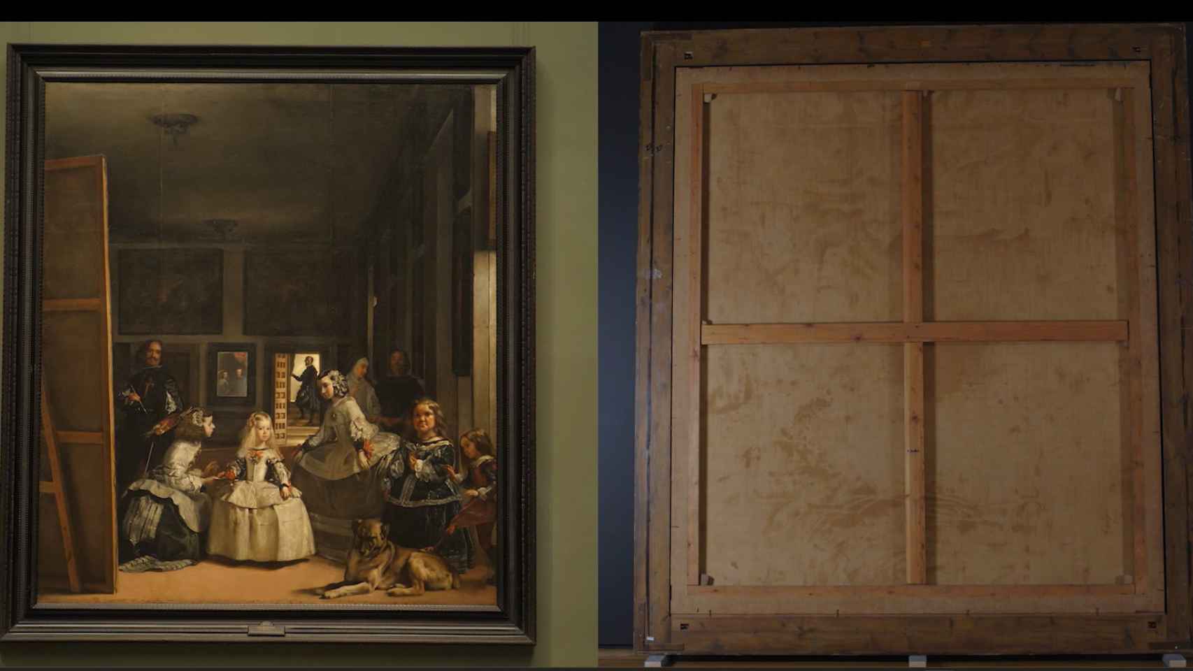 La trasera de 'Las meninas', a la vista por primera vez en el Museo del  Prado