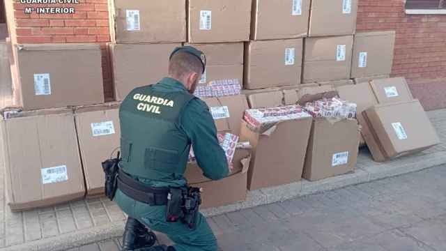 Tabaco de contrabando. Foto: Guardia Civil.