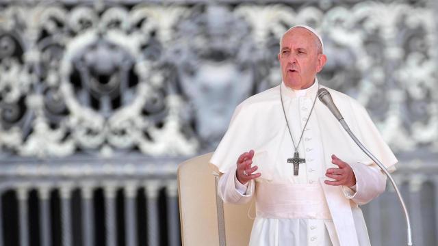 Imagen del Papa Francisco en una imagen de archivo.