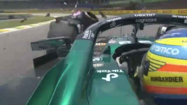 El accidente entre Ocon y Fernando Alonso