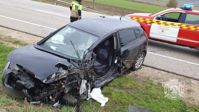 Imagen del accidente en Quintanilla Vivar