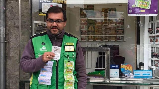 Diego, el vendedor de la ONCE que ha repartido suerte con el Cupón Diario