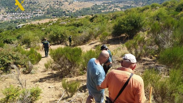 Imagen del rescate de dos senderistas desorientados en el parque natural de Arribes del Duero