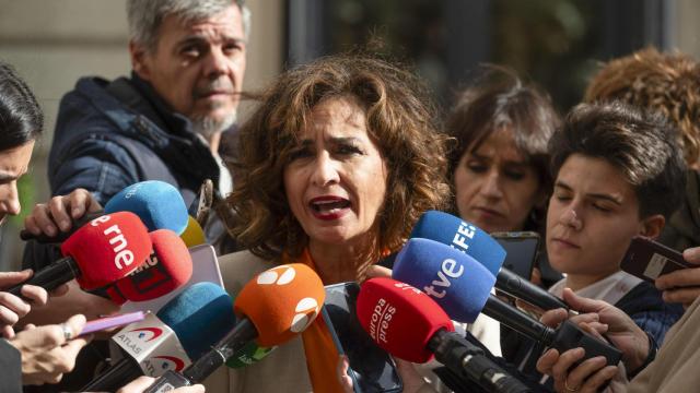 La ministra de Hacienda, María Jesús Montero, este viernes en el Congreso de los Diputados.