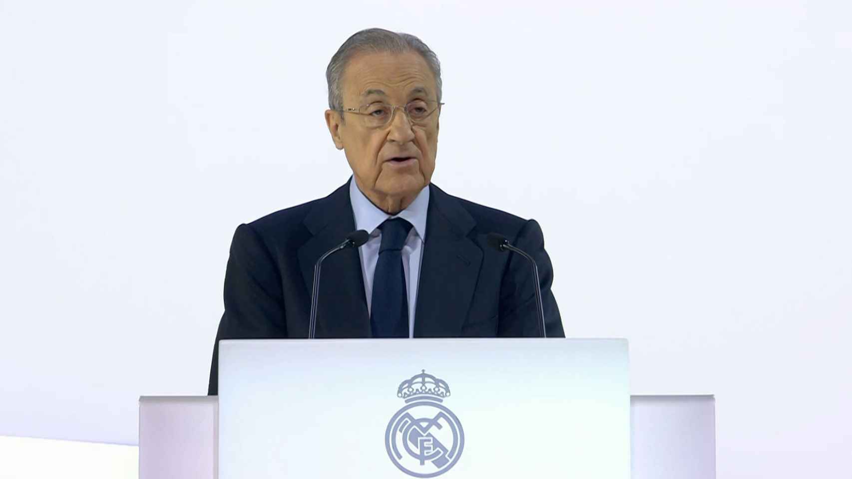 Florentino Pérez en la Asamblea General de Socios 2023 del Real Madrid