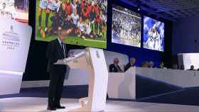 Florentino Pérez, en la Asamblea General de Socios del Real Madrid 2023