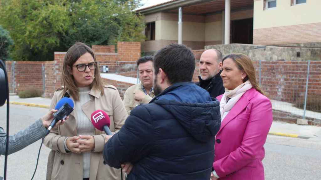 Esther Padilla, portavoz del Gobierno de Castilla-La Mancha, este sábado en Cebolla (Toledo).