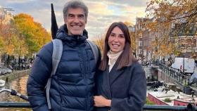 Jorge Fernández con su novia, Nora, en su viaje a Ámsterdam.