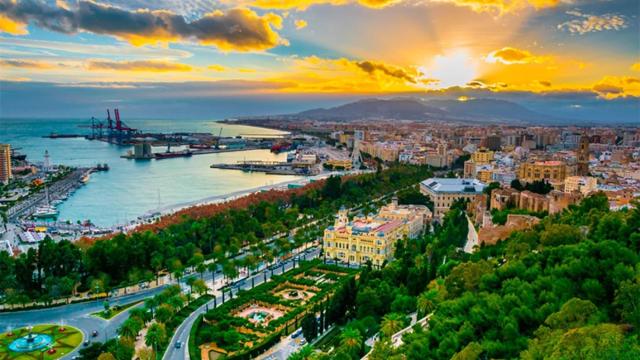 Una imagen panorámica de Málaga.