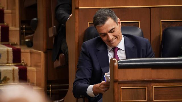 Pedro Sánchez, en el Congreso.