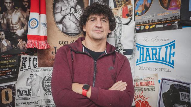 Jero García, en su gimnasio 'La escuela de boxeo'.