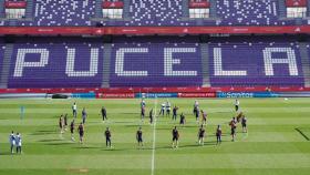 El entrenamiento de la selección española en el estadio José Zorrilla