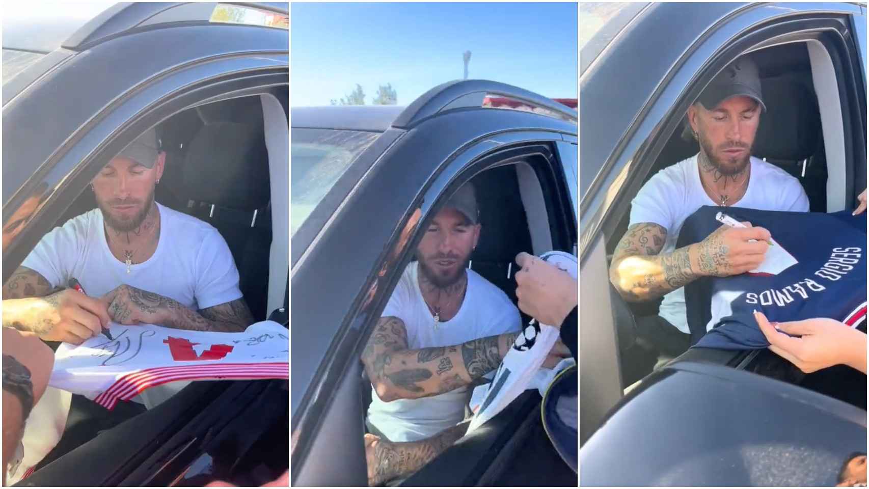 ¿Rechazó Sergio Ramos firmar una camiseta del Madrid? Su explicación del vídeo por el que le atacan