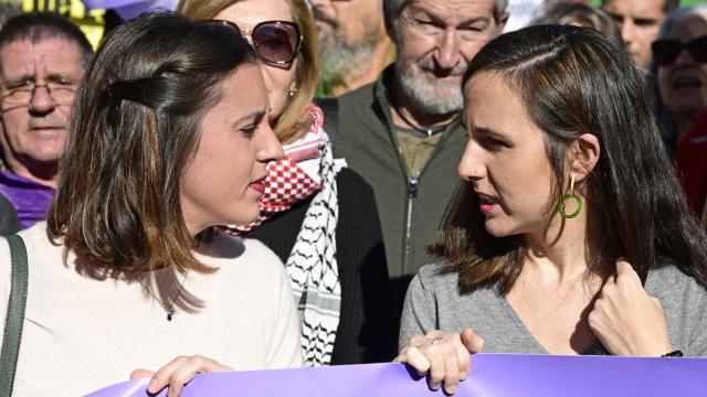 Irene Montero y Ione Belarra, este sábado.