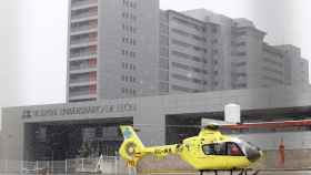Fotografía: Archivo. Helicóptero del 112 Castilla y León en el Hospital de León