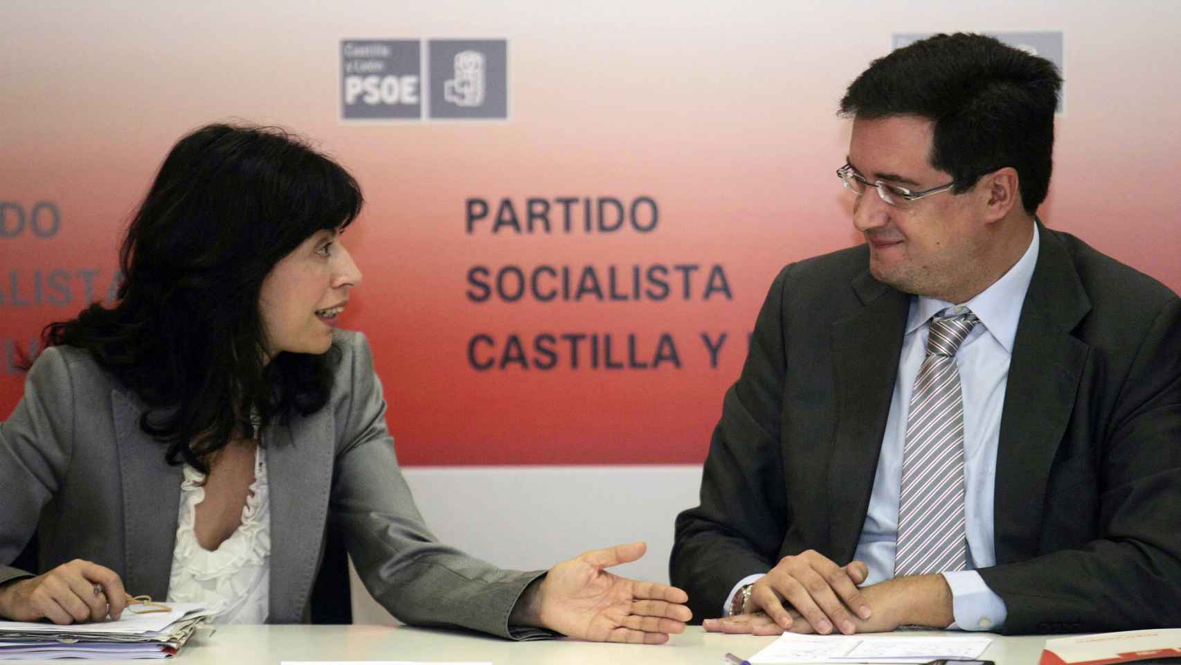 Ana Redondo y Óscar López en una imagen del año 2011.