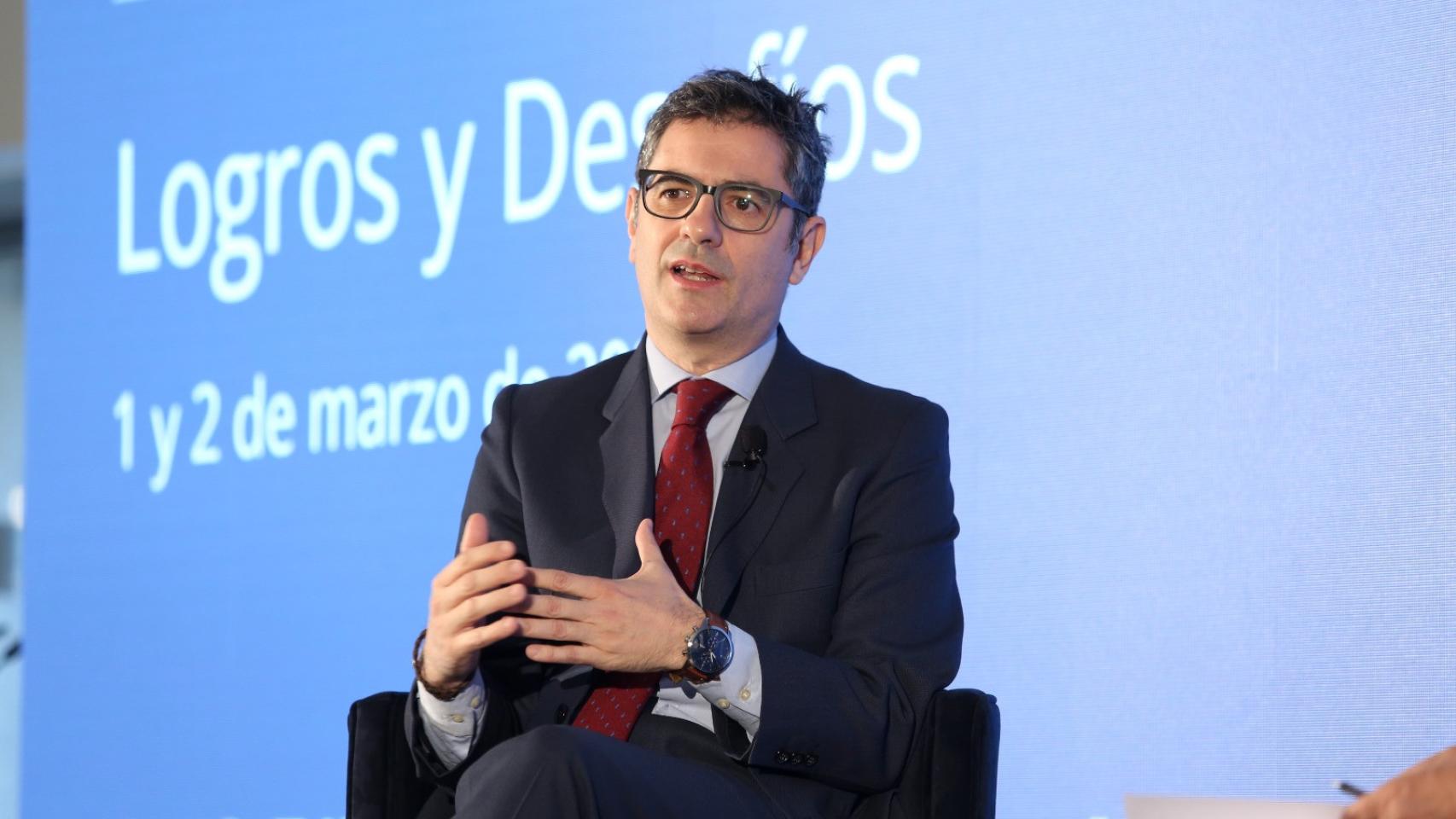 Félix Bolaños, en una imagen de archivo en un foro de El Español El Digital CLM