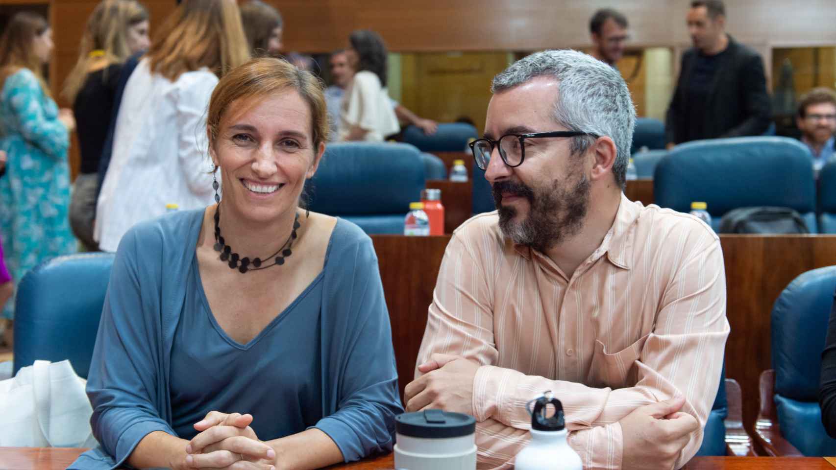 Mónica García con Javier Padilla.