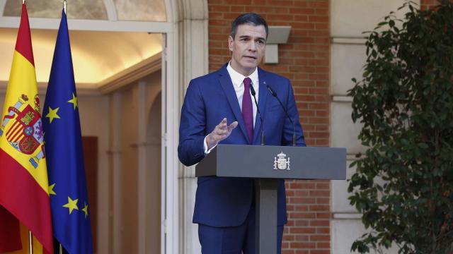 Declaración institucional del presidente del Gobierno sobre la composición del nuevo Ejecutivo, este lunes en Moncloa..